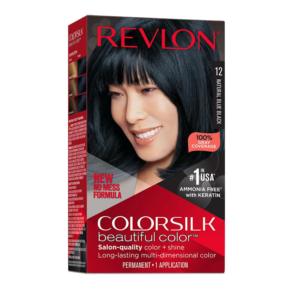 Revlon Colorsilk Beautiful Color Permanent Hair Color, Natural Blue Black, 1 Ea